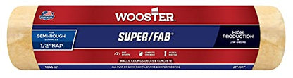 Wooster Brush R240-12 Super/Fab Roller Cover, 1/2-Inch Nap, 12-Inch - size: 12 Inch