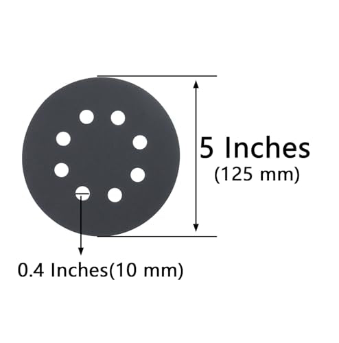 40 Pcs 5 Inch 8 Hole 1000 Grit Wet and Dry Sanding Discs, Round Hook and Loop Disc Sandpaper for Random Orbital Sanders - style: 1000 Grit