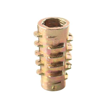 1/4-20 Threaded Inserts for Soft Wood 50 Pcs