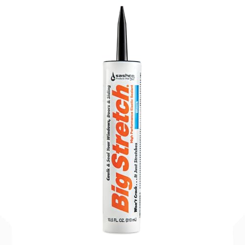 Sashco 10004 Big Stretch Caulk Black 10.5-ounce - color: Black