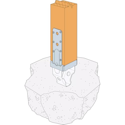 Simpson Strong-Tie PBST44Z PBST ZMAX Galvanized Standoff Post Base for 4x4 (Each) - size: 4 x 4
