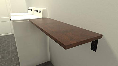 Heavy Duty Wood Shelf Brackets (14 in. x 10 in.)-Decorative Rustic Wall Shelf Supports for Floating Shelves, Bookshelves, and Kitchen Storage – Solid Steel Brackets with Pre-Drilled Mounting Holes - size: 14 x 10 Inches