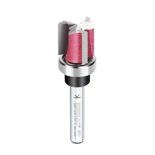 3-Flute Top Bearing Flush Trim Bit 1/4" Shank 5/8" Dia 9/16" Cut Length - size: 5/8"Dia x 9/16" x 1/4"Sh, style: Top Bearing