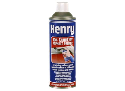 HENRY/ MONSEY HE104Q027Quikdry 104Q Asphalt Spray Primer Quikdry Asphalt Spray Primer, Series: 104Q, 17 Oz, Aerosol Can Packing, 550 G/L Voc, Liquefied Gas, 50 - 125 Sq' Coverage, Petroleum Distillates Odor/Scent, -138 deg F Flash Pt., composition: Petrol