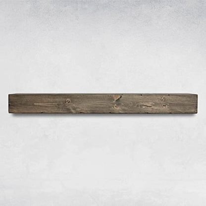 Fireplace Mantel, Rustic, Shelf, Floating Mantle, Real Wood, Beam, URBANDI (Grey, 72Lx6Hx8D) - color: Grey, size: 72Lx6Hx8D