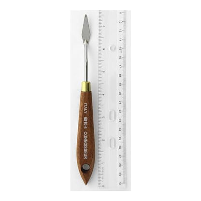 Connoisseur Italian Painting Knife #4, Paint & Palette Knife for Oil Painting, Acrylics, Art Tools, Professional Artist Supplies, Painting Accessories - size: #4