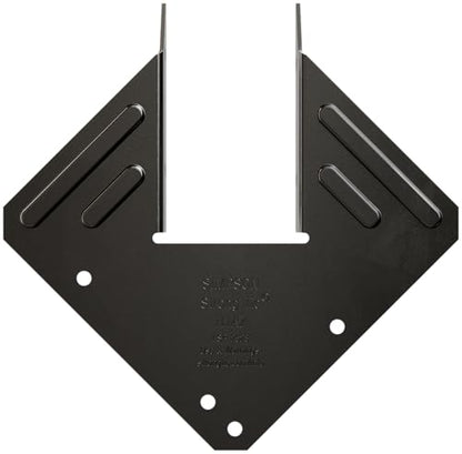 Simpson Strong-Tie H1APC Outdoor Accents H1APC 18-Gauge ZMAX, Black Powder-Coated Hurricane Tie (Pack of 25)