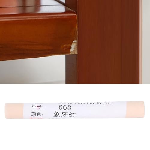 Furniture Paint Repair Crayon, Wood Scratch Patch Pen with Wax, 2pcs Set for Home Office