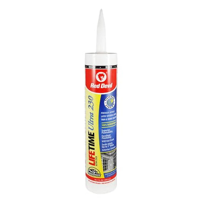 Red Devil 077060 Lifetime Ultra Premium Elastomeric Acrylic Latex Sealant, 10.1 oz., Black, 1 Pack - color: Black, size: 10.1 oz, style: Pack of 1