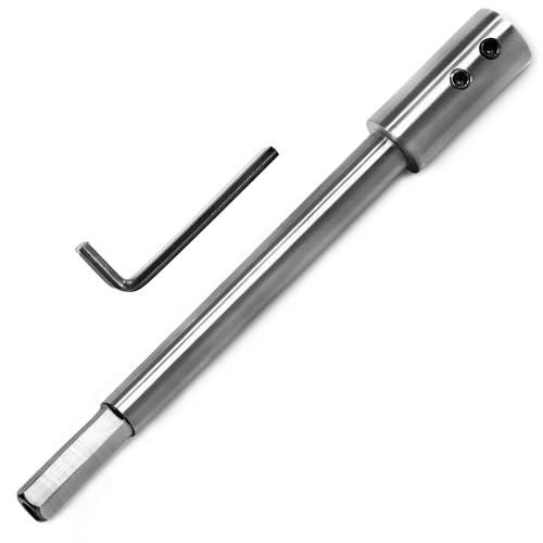 7" Ship Auger Extension Forstner Drill Bit Extension Accepts 3/8" Shank - size: 7 inch Extra Long for 3/8 inch Shank