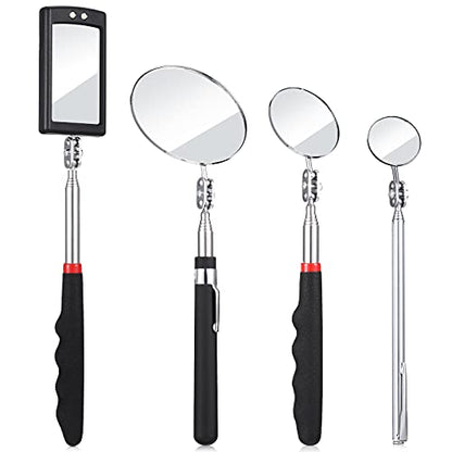 BBTO 4 Pcs LED Inspection Mirror - size: Various Sizes, style: Elegant Style