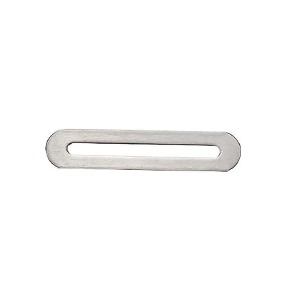 Xiaoyztan 3.5 Inch Stainless Flat Bracket Adjustable Support 6 Pcs - color: Silver, size: Small