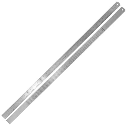 Pacific Arc 36 Inch Stainless Steel Ruler with Inch/Metric Conversion Table - style: 36 In