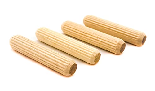 Tolux Wooden Dowel Pins 8 × 35 mm (5/16" × 1.38"), Pack of 500 - size: Dowel 8x35cm, 5/16"x1.38in (500 pcs)