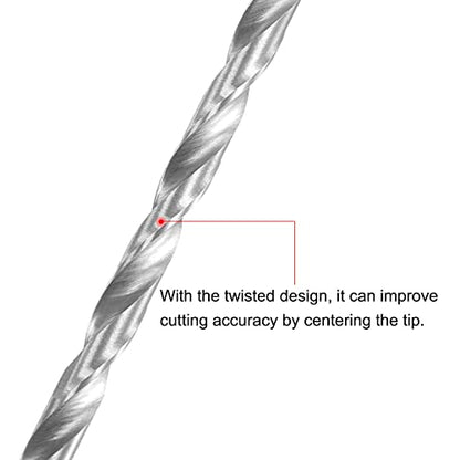 uxcell HSS(High Speed Steel) Extra Long Twist Drill Bits, 6.5mm Drill Diameter 300mm Length for Hardened Metal Woodwork Plastic Aluminum Alloy 2 Pcs - size: 6.5x300mm