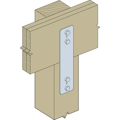 Simpson Strong-Tie PS418 PS 4 in. x 18 in. Hot-Dip Galvanized Piling Strap (Pack of 10)