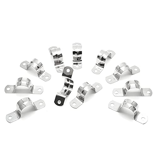 20Pcs 1 Inch Stainless Steel Conduit Clamps - size: 1 inch / 25 mm