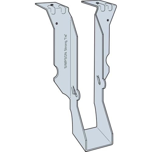 Simpson Strong-Tie JB28 Junior Bent Top-Flange Hanger - 1-9/16 in. x 7-1/4 in., 2x8 Joist Size, Heavy Duty 18-Gauge Construction, Zinc Galvanized Finish