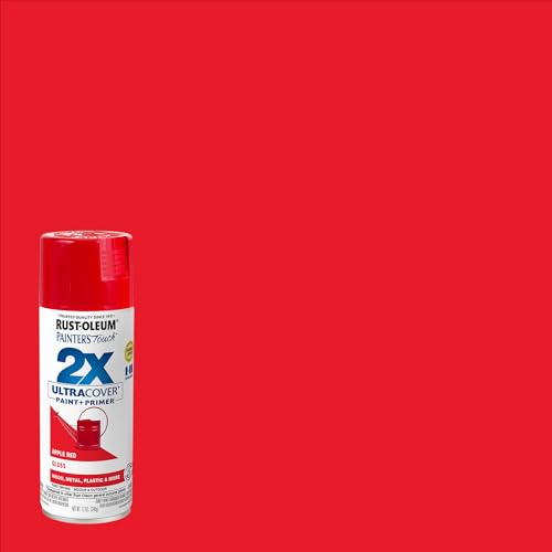 Rust-Oleum 334024-6PK Painter's Touch 2X Ultra Cover Spray Paint, 12 oz, Gloss Apple Red, 6 Pack - color: Apple Red, size: 12 Ounce (Pack of 6)