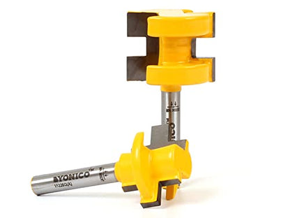 YONICO Router Bits Tongue & Groove Set 3/4-Inch 2 Bit 1/4-Inch Shank 15226q - style: Up to 13/16" Stock - 1/4" Depth - 1/4" Shank