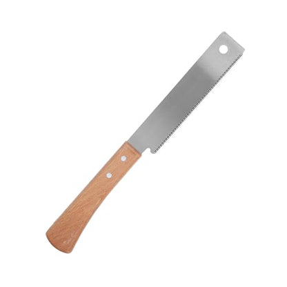 Hand Saw 12in Wooden Handle Household Small Cut Razor Teeth Shape Hand Saw Woodworking Flush Cutting Trim Tool Finish Cut Door Jamb Saw Pull Saw