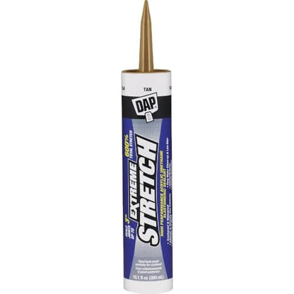 DAP Extreme Stretch Acrylic Urethane Premium Elastomeric Sealant, Tan, 10.1 Oz (7079818718) - color: Tan, size: 10.1 Fluid ounce