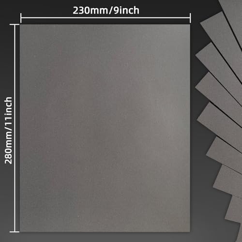 800 Grit Sand Paper, 9 x 11 Inch, 25 Pcs Wet Dry Sandpaper Sheets, Silicon Carbide for Wood, Metal, Automotive Sanding and Polishing, Waterproof and Durable - style: 800 Grit