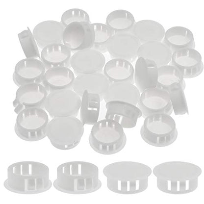 Plastic Hole Plugs, 25mm/1", White, 30PCS - color: White, size: 25mm/1"