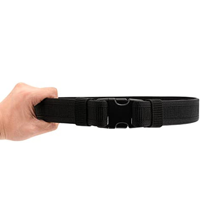 Utility Tool Pouch Belt Security EMS EMT Men Women 1.5" Work Duty Belt for Airsoft Paintball Tactical Gear Holster - size: Large
