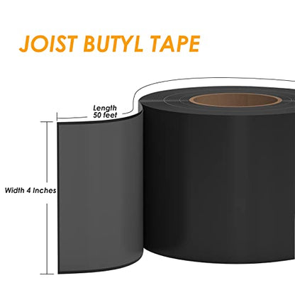 Butyl Deck Joist Tape 4" x 50' 2 Pack - size: 2 pack 4" x 50'