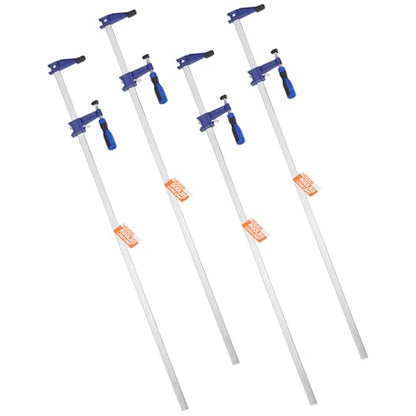 VEVOR 36" Bar Clamps for Woodworking, 4-Pack, 600 lbs Load Limit - size: 36"(4 Pack), style: Medium-Duty