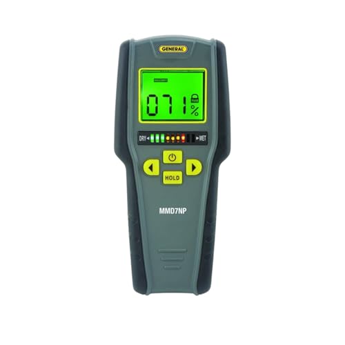 General Tools Digital Moisture Meter MMD7NP - Humidity Sensor- Pinless and Non-Invasive - size: Pinless