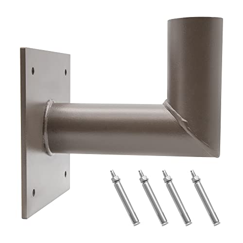 L Shape Wall Mount Bracket Tenon Adapter 2 3/8in Slip Fitter - size: 90 Degree Wall Mount Bracket