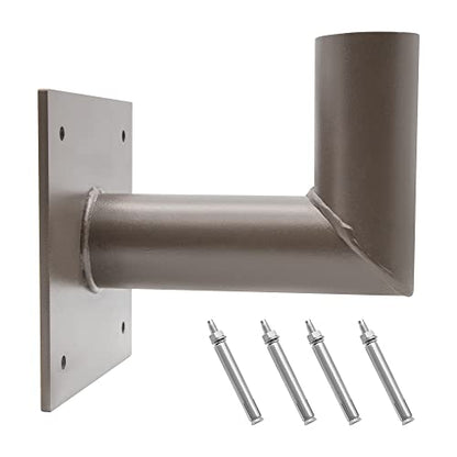 L Shape Wall Mount Bracket Tenon Adapter 2 3/8in Slip Fitter - size: 90 Degree Wall Mount Bracket