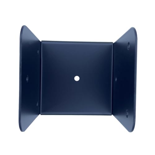 4 Pcs Black 4x4 Deck Post Caps & Tie Brackets, 14 Gauge Steel Post Anchor Connectors for Metal to Wood Posts