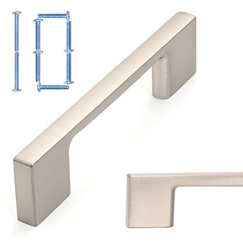 KOOFIZO 10 Pack 3 in Brushed Nickel Cabinet Pulls, Drawer Handles P01 - color: Brushed Nickel, size: 3" CC - 10Pcs