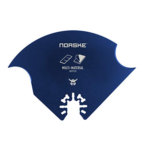 Norske Tools NOTP233 Multi-Material Oscillating Multi Tool Accessory Blade for Ashphalt Shingles, Thin PVC Floors, Carpet & Padding, Roofing Fabric and Foam Insulation - style: Multi-Material