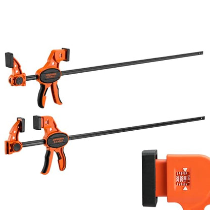 JORGENSEN E-Z Hold 2-Pack 36" 300LBS Load Indicator Woodworking Bar Clamps - size: 36 inch