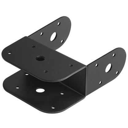 GBGS 6 Pack 4x4 Post to 2x4 Beam Bracket,Black Top Cap Connectors