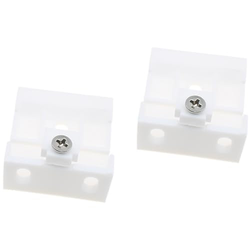 2PCS Venetian Blinds Headrail Support Brackets White Mounting Brackets for Beam Folding Blinds