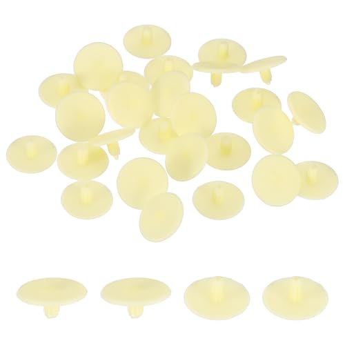 uxcell 300Pcs 3x13mm Plastic Hole Plugs, Round Screw Cap Cover, Panel Drill Hole Plugs for Furniture Cabinet Cupboard Shelves Fencing Post Pipe Insert End Caps, Beige - color: Beige, size: 3x13mm
