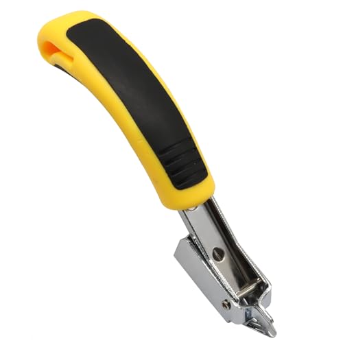 Waziaqoc Heavy Duty Staple Remover Tool with Yellow Handle