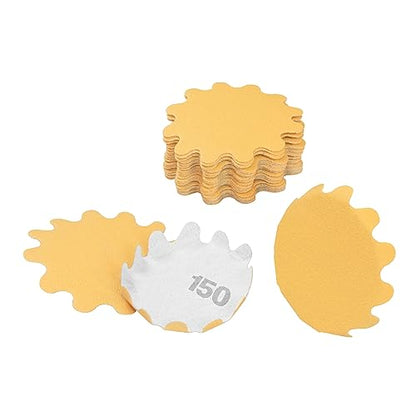 Flex Edge Gold 2 Inch Hook and Loop Sanding Discs 2 Inch 150 Grit 25 Pack - size: 2", style: 150 Grit
