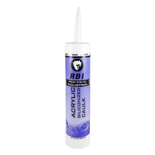 Red Devil 08460I RD Pro Construction Grade Siliconized Acrylic Sealant, 10.1 oz., White, 1 Pack - color: White, style: 1 - Pack