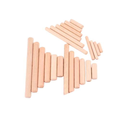 150Pcs Wooden Dowel Pins Kit 5/16" x 2 Inch Small Fluted Wood Dowels Pegs Hardwood Pin for Furniture Woodworking Crafts, Furniture, Door, DIY - size: 8mm x 50mm - 150PCS