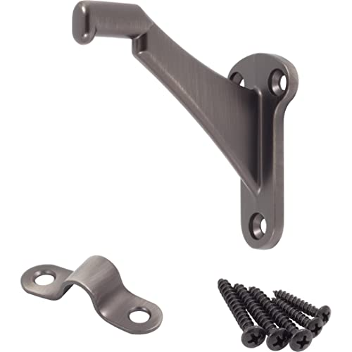 Stone Harbor Hardware Heavy-Duty Handrail Bracket, Antique Nickel - color: Antique Nickel