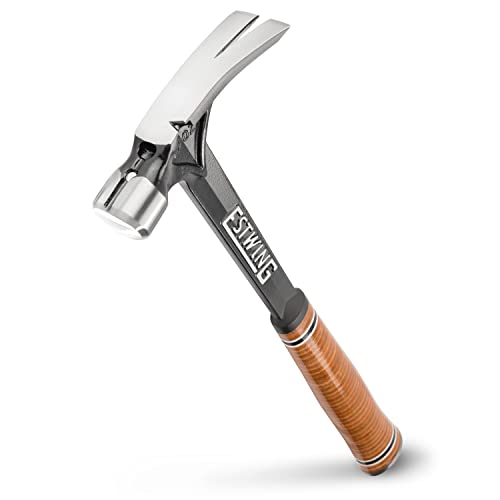 ESTWING Ultra Series Hammer, 19oz Smooth Face, Leather Grip, E19S - size: 19 oz (Ounces), style: Smooth Face (Standard Handle)
