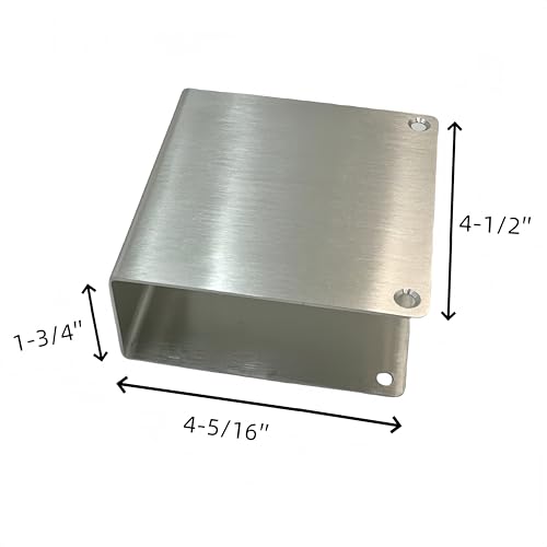 1-3/4" Stainless Steel Door Reinforcement Plate MP9492, 2 Pack