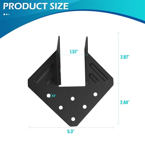 Hurricane Ties 24 Pack,Hurricane Straps,Rafter Brackets - size: 24PCS, style: 2''X4'' Hurricane Ties