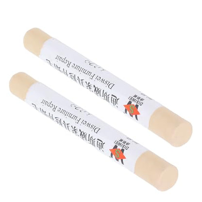 Furniture Paint Repair Crayon, Wood Scratch Patch Pen with Wax, 2pcs Set for Home Office